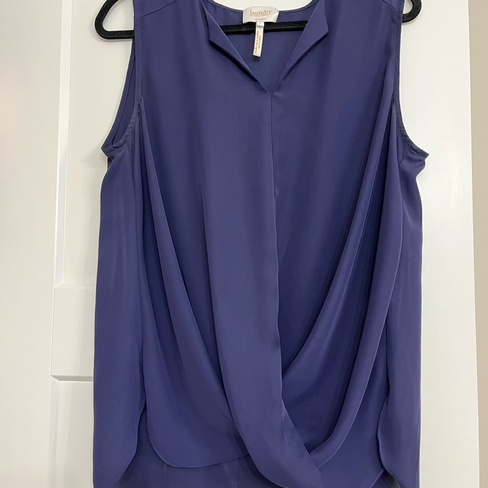 Women’s Blue Sleeveless Top